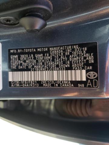 Photo 10 from auction – 2018 TOYOTA COROLLA L with VIN 2T1BURHE2JC088333