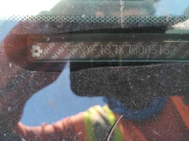 Foto 10 de la subasta – 2007 HONDA PILOT EXL con VIN 5FNYF187X7B005162