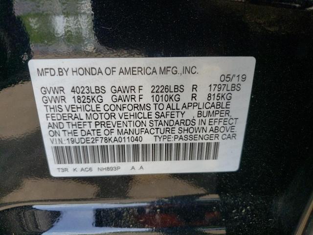 Photo 10 from auction – 2019 ACURA ILX PREMIU with VIN 19UDE2F78KA011040