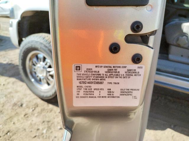 Photo 10 from auction – 2000 GMC NEW SIERRA with VIN 1GTEC14V3YZ305007