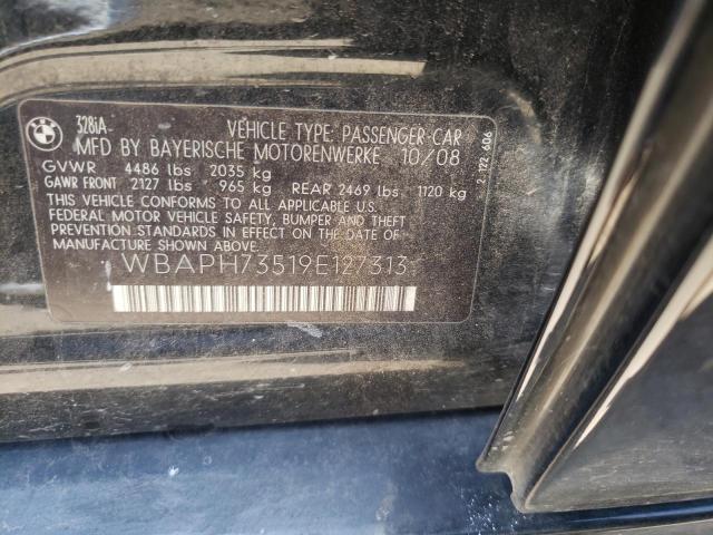 Photo 10 from auction – 2009 BMW 328 I with VIN WBAPH73519E127313