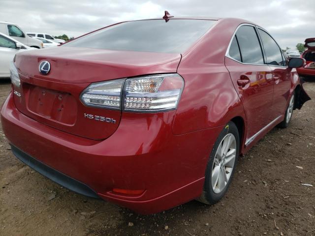 Photo 4 from auction – 2010 LEXUS HS 250H with VIN JTHBB1BA9A2028625
