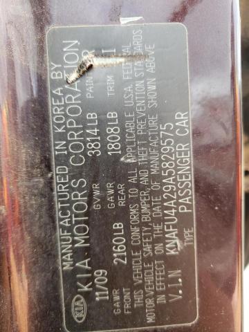 Photo 10 from auction – 2010 KIA FORTE EX with VIN KNAFU4A29A5829575