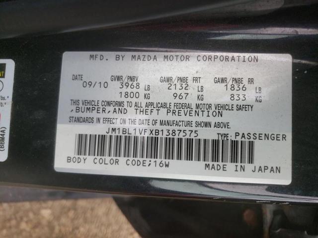 Photo 10 from auction – 2011 MAZDA 3 I with VIN JM1BL1VFXB1387575