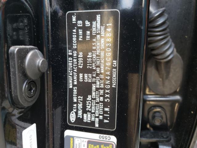 Photo 10 from auction – 2012 KIA OPTIMA EX with VIN 5XXGN4A76CG038841