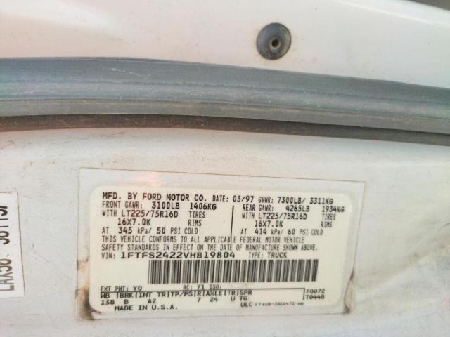 Photo 10 from auction – 1997 FORD ECONOLINE with VIN 1FTFS2422VHB19804