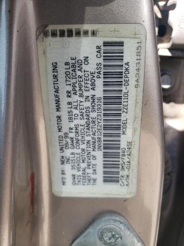 Photo 10 from auction – 2000 TOYOTA COROLLA VE with VIN 1NXBR12E2YZ319316
