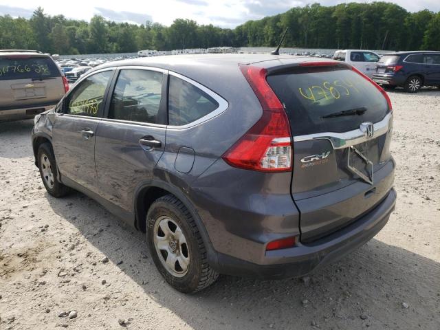 Photo 3 from auction – 2015 HONDA CR-V LX with VIN 5J6RM4H30FL066356