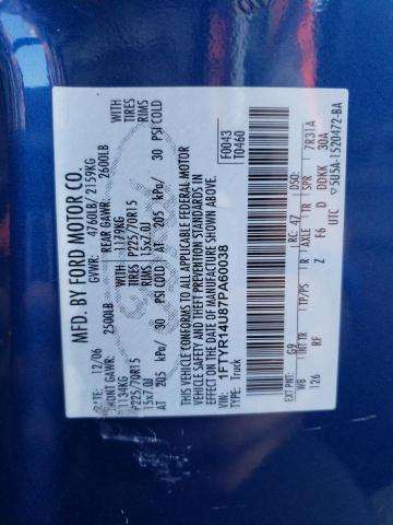 Photo 10 from auction – 2007 FORD RANGER SUP with VIN 1FTYR14U87PA60038