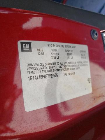 Photo 10 from auction – 2008 CHEVROLET COBALT LT with VIN 1G1AL18F087199606