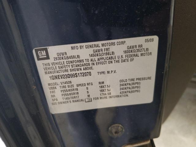 Photo 10 from auction – 2009 CHEVROLET TRAVERSE L with VIN 1GNEV23D99S172070