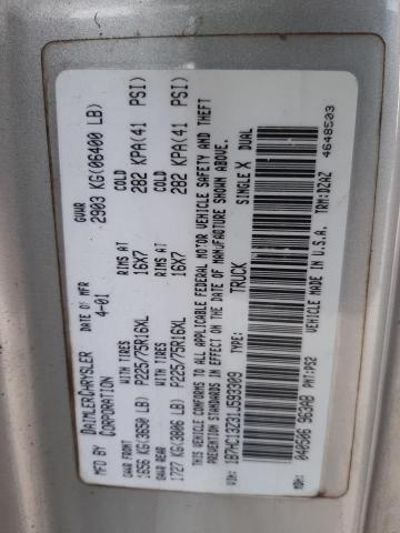 Photo 10 from auction – 2001 DODGE RAM with VIN 1B7HC13Z31J593309