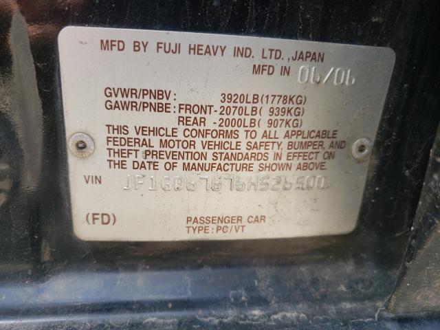 Photo 10 from auction – 2006 SUBARU IMPREZA 2. with VIN JF1GD67676H526500