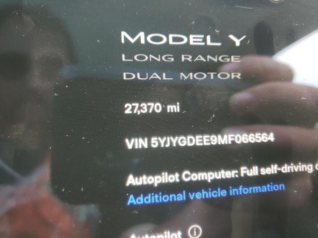 Photo 8 from auction – 2021 TESLA MODEL Y with VIN 5YJYGDEE9MF066564