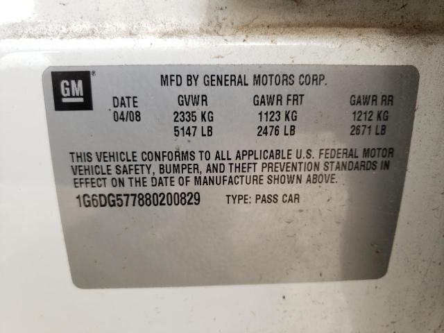 Zdjęcie 10 z aukcji – 2008 CADILLAC CTS z VIN 1G6DG577880200829