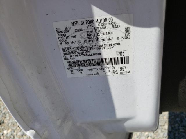 Zdjęcie 10 z aukcji – 2010 FORD F150 z VIN 1FTMF1CW0AKE78978