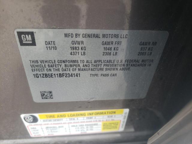 Photo 10 from auction – 2011 CHEVROLET MALIBU LS with VIN 1G1ZB5E11BF234141