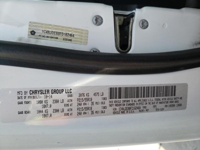 Photo 10 from auction – 2015 JEEP COMPASS LA with VIN 1C4NJDEB8FD162464