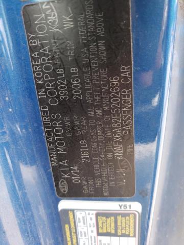 Photo 10 from auction – 2014 KIA FORTE EX with VIN KNAFX6A82E5202696