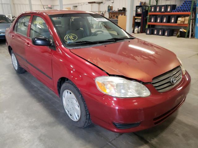 TOYOTA COROLLA SE 2003 with VIN JTDBR32E032009671 - Photo from auction