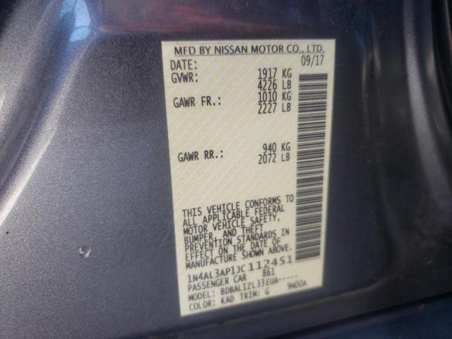 Photo 10 from auction – 2018 NISSAN ALTIMA 2.5 with VIN 1N4AL3AP1JC112451
