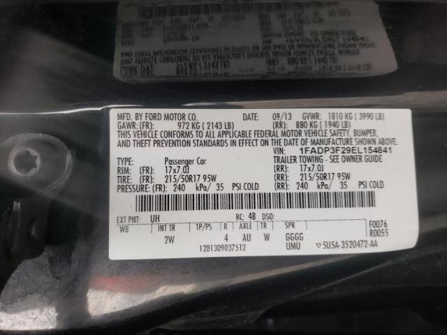 Photo 10 from auction – 2014 FORD FOCUS SE with VIN 1FADP3F29EL154841