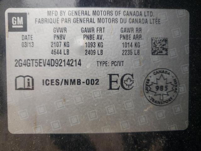 Photo 10 from auction – 2013 BUICK REGAL PREM with VIN 2G4GT5EV4D9214214