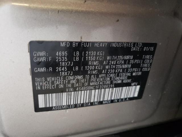 Photo 10 from auction – 2015 SUBARU OUTBACK 2. with VIN 4S4BSBNC1F3286395