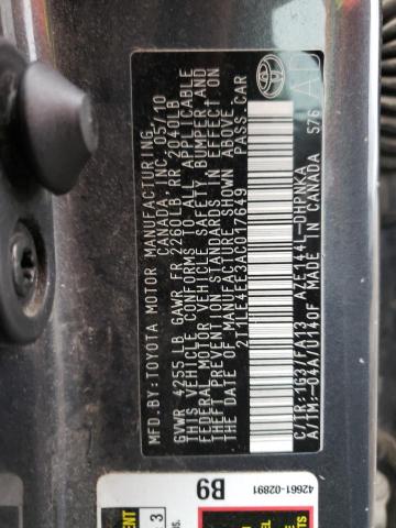 Zdjęcie 10 z aukcji – 2010 TOYOTA COROLLA MA z VIN 2T1LE4EE3AC017649