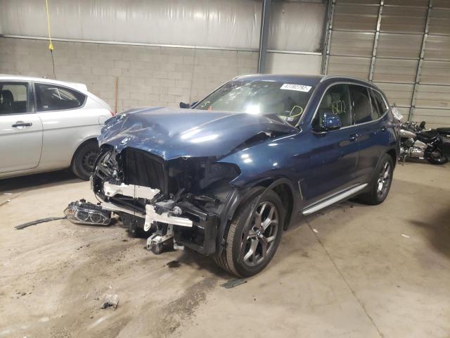 Photo 2 from auction – 2021 BMW X3 XDRIVE3 with VIN 5UXTY5C02M9D88009