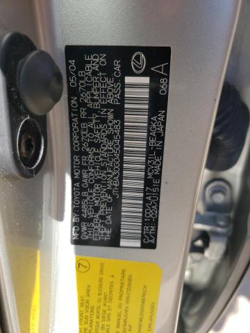 Photo 10 from auction – 2004 LEXUS ES 330 with VIN JTHBA30G045045483