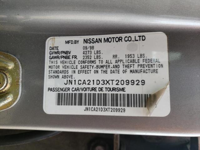 Photo 10 from auction – 1999 NISSAN MAXIMA GLE with VIN JN1CA21D3XT209929