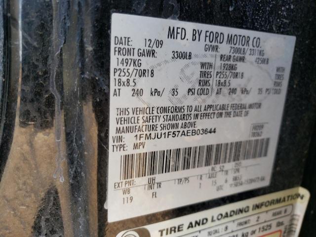 Photo 10 from auction – 2010 FORD EXPEDITION with VIN 1FMJU1F57AEB03644