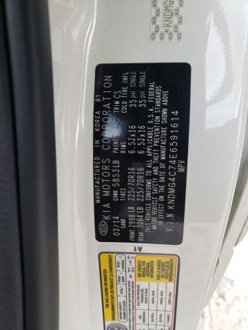 Photo 10 from auction – 2014 KIA SEDONA LX with VIN KNDMG4C74E6591614