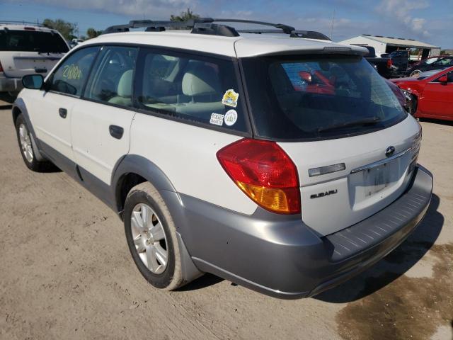 Photo 3 from auction – 2005 SUBARU LEGACY OUT with VIN 4S4BP61C157349405