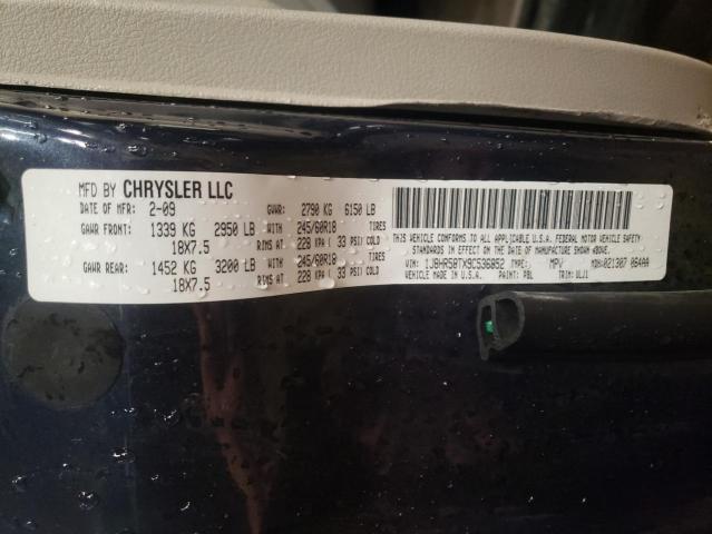 Photo 10 from auction – 2009 JEEP GRAND CHER with VIN 1J8HR58TX9C536852