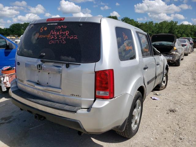 Photo 4 from auction – 2009 HONDA PILOT LX with VIN 5FNYF48229B011773