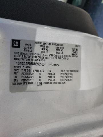 Photo 10 from auction – 2011 CHEVROLET TAHOE C150 with VIN 1GNSCAE03BR358553