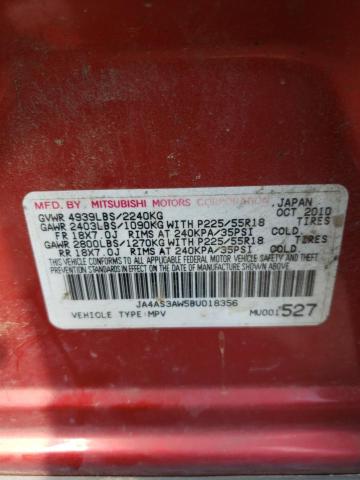 Photo 10 from auction – 2011 MITSUBISHI OUTLANDER with VIN JA4AS3AW5BU018356