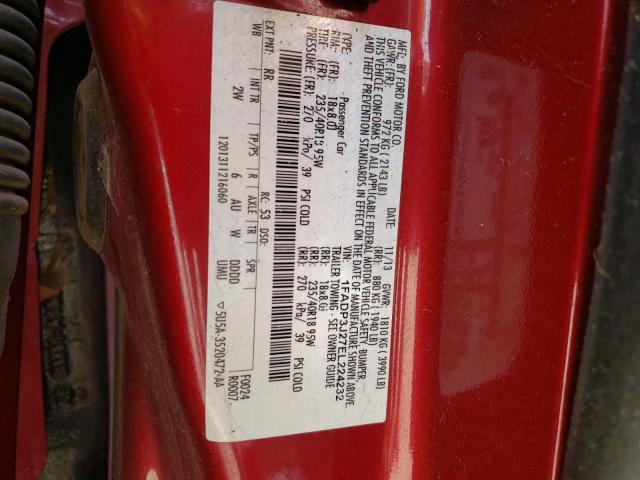Photo 10 from auction – 2014 FORD FOCUS TITA with VIN 1FADP3J27EL224232