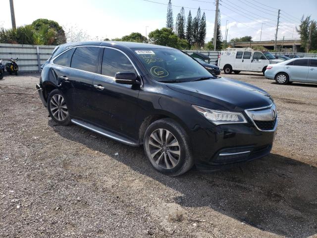 ACURA MDX TECHNO 2015 with VIN 5FRYD4H66FB015604 - Photo from auction