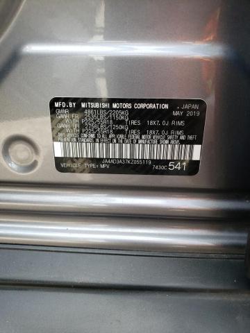 Photo 10 from auction – 2019 MITSUBISHI OUTLANDER with VIN JA4AD3A37KZ055119