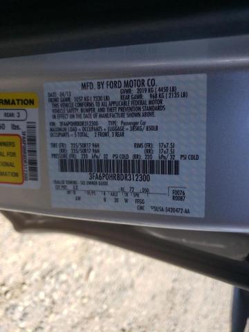 Photo 10 from auction – 2013 FORD FUSION SE with VIN 3FA6P0HR8DR312300