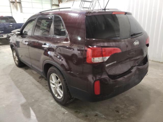 Photo 3 from auction – 2014 KIA SORENTO LX with VIN 5XYKTCA68EG447360