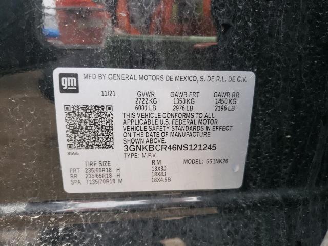 Photo 10 from auction – 2022 CHEVROLET BLAZER 2LT with VIN 3GNKBCR46NS121245