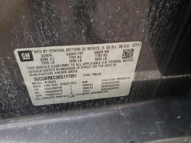 Photo 10 from auction – 2014 CHEVROLET SILVERADO with VIN 3GCUKREC3EG177261