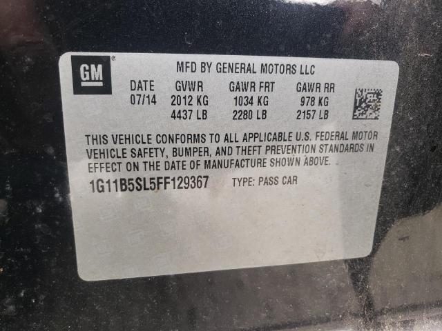 Фото 10 с аукциона – 2015 CHEVROLET MALIBU LS с VIN 1G11B5SL5FF129367