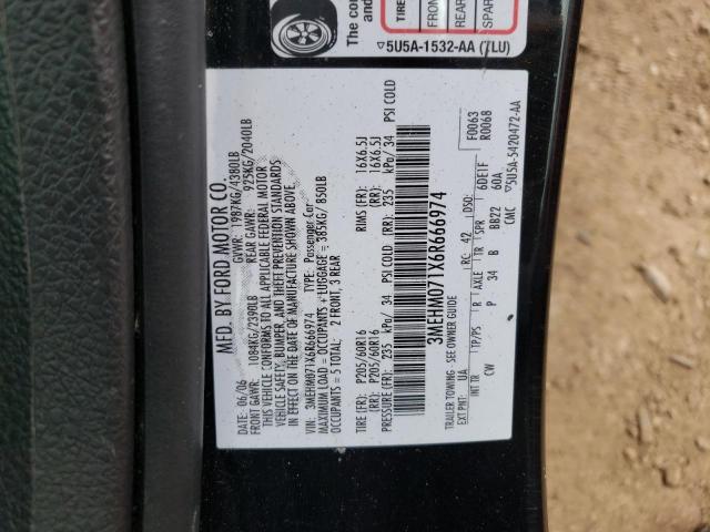 Photo 10 from auction – 2006 MERCURY MILAN with VIN 3MEHM071X6R666974
