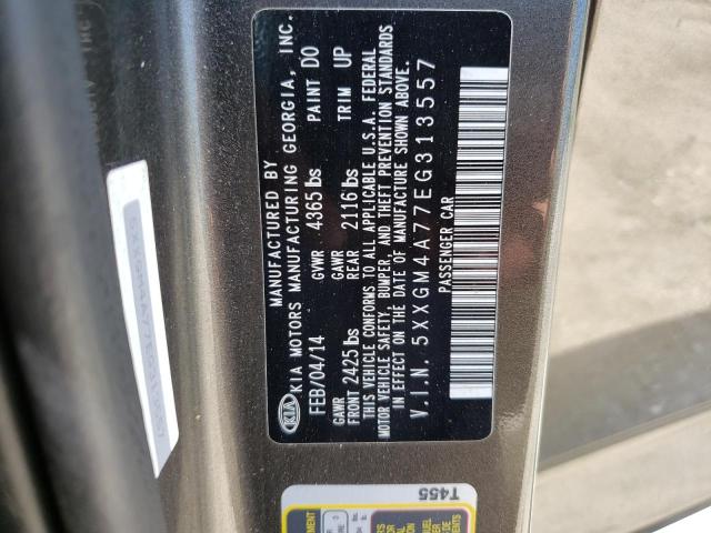 Photo 10 from auction – 2014 KIA OPTIMA LX with VIN 5XXGM4A77EG313557