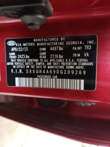 Photo 10 from auction – 2013 KIA OPTIMA SX with VIN 5XXGR4A69DG209269